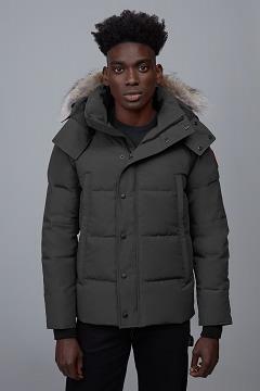 Chamarras Canada Goose Hombre Mexico - Wyndham Abrigos Grises CB0341752